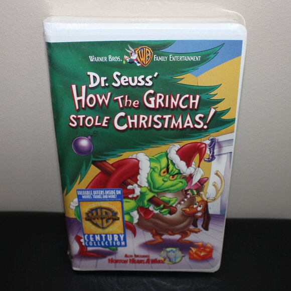 3/$55❤️Dr. Seuss' How The Grinch Stole Christmas! 1999 clamshell VHS animation - Picture 1 of 8